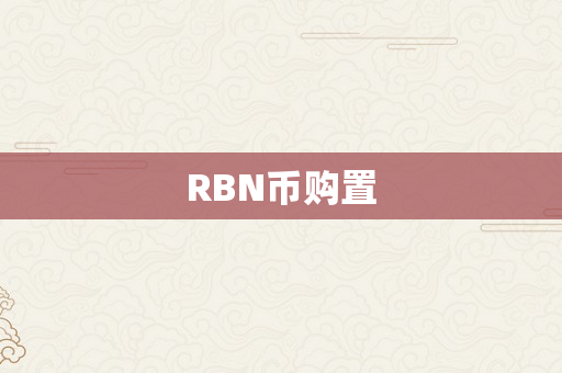 RBN币购置