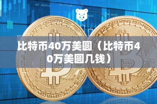 比特币40万美圆（比特币40万美圆几钱）