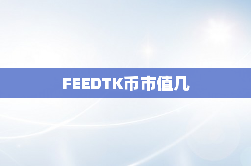 FEEDTK币市值几