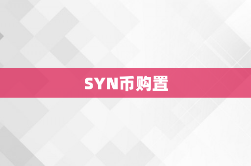 SYN币购置