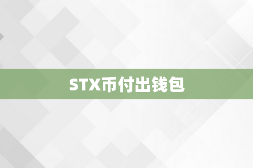 STX币付出钱包