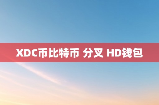 XDC币比特币 分叉 HD钱包