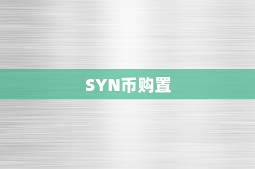 SYN币购置