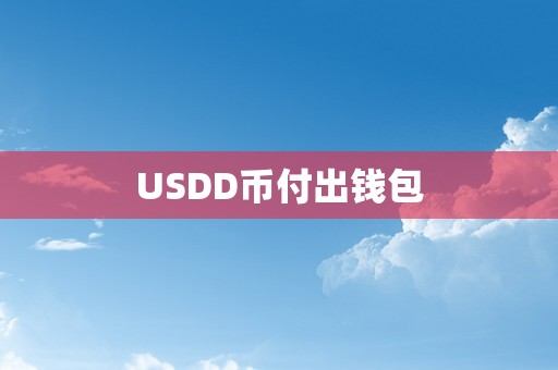 USDD币付出钱包