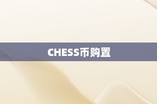 CHESS币购置