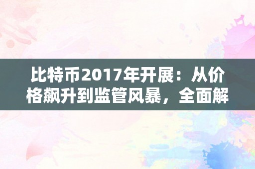 比特币2017年开展：从价格飙升到监管风暴，全面解析比特币的汗青性一年