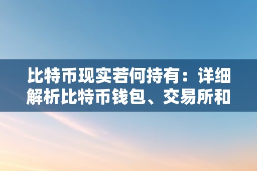 比特币现实若何持有：详细解析比特币钱包、交易所和硬件钱包