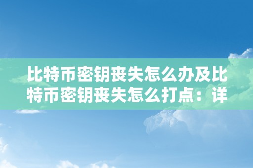 比特币密钥丧失怎么办及比特币密钥丧失怎么打点：详细处理计划和指点