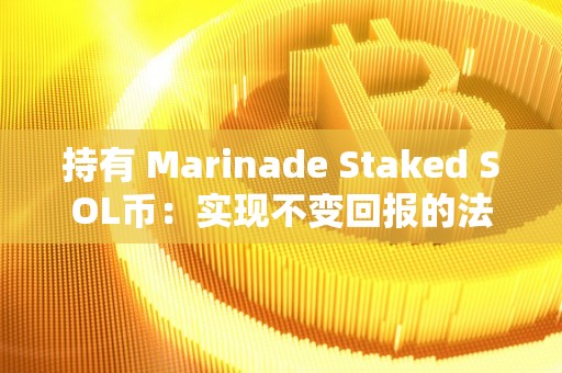 持有 Marinade Staked SOL币：实现不变回报的法门