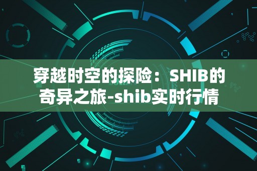 穿越时空的探险：SHIB的奇异之旅-shib实时行情