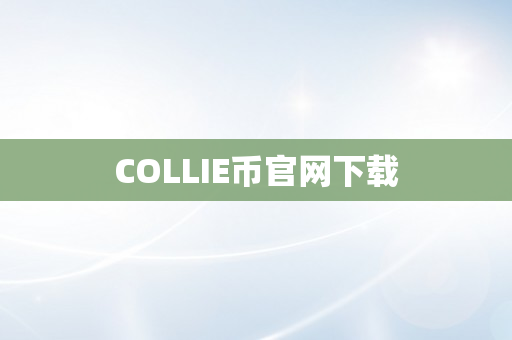 COLLIE币官网下载