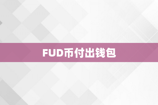 FUD币付出钱包