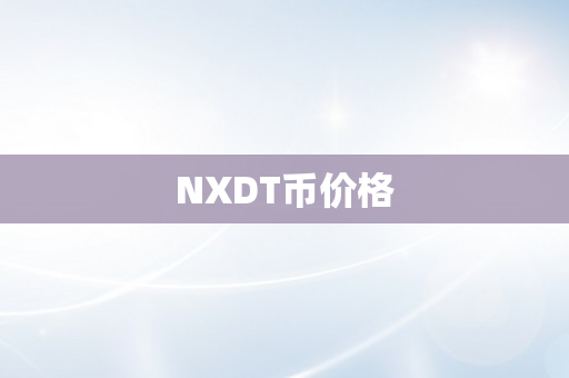 NXDT币价格