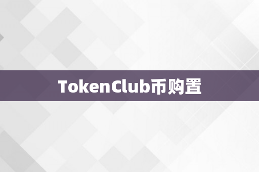 TokenClub币购置