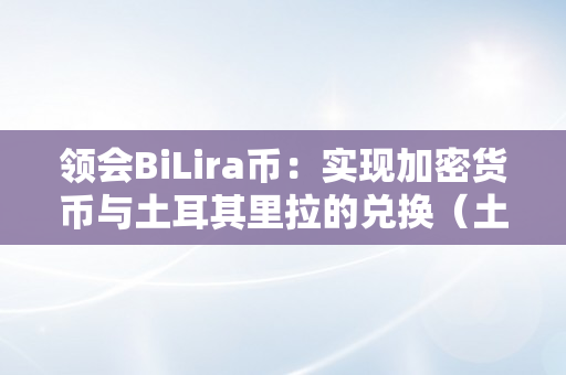 领会BiLira币：实现加密货币与土耳其里拉的兑换（土耳其里拉币兑换人民币）