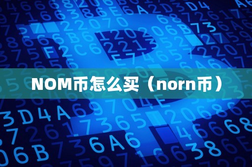 NOM币怎么买（norn币）