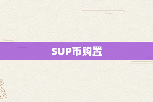 SUP币购置