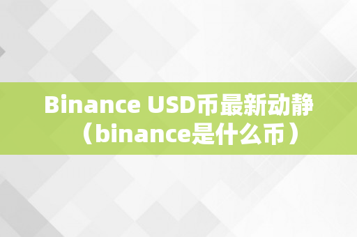 Binance USD币最新动静（binance是什么币）