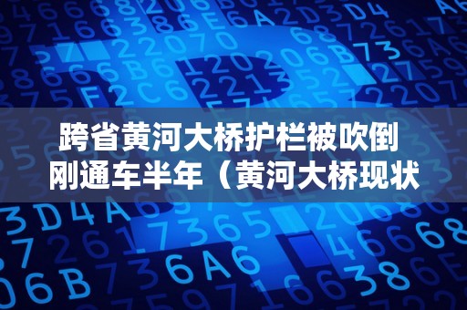 跨省黄河大桥护栏被吹倒 刚通车半年（黄河大桥现状）