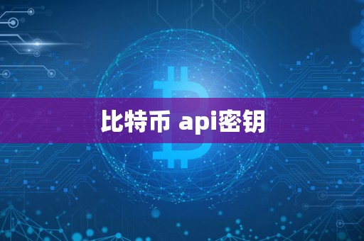 比特币 api密钥