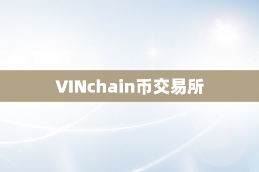 VINchain币交易所