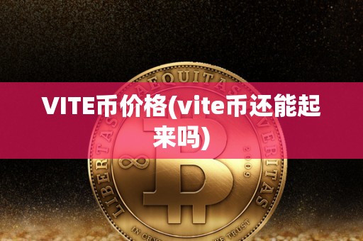 VITE币价格(vite币还能起来吗)