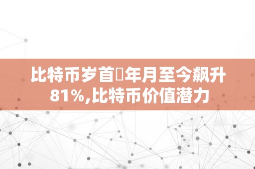 比特币岁首年月至今飙升 81%,比特币价值潜力