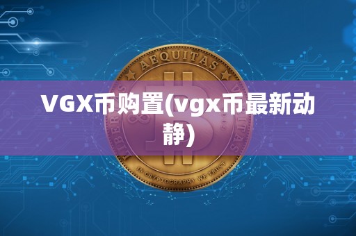 VGX币购置(vgx币最新动静)