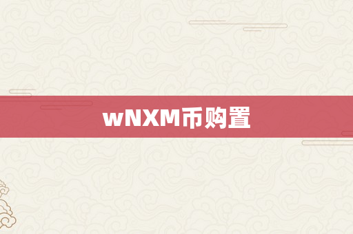 wNXM币购置