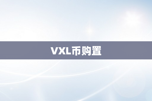 VXL币购置