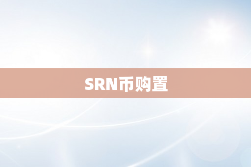 SRN币购置